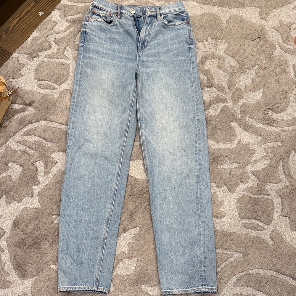 American Eagle Outfitters Light Blue Straight Leg Jeans